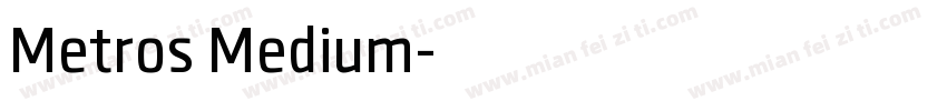 Metros Medium字体转换